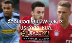 ทีมยอดเยี่ยม จัดทีมยอดเยี่ยม Week 3 ประจำศึก ชปล.